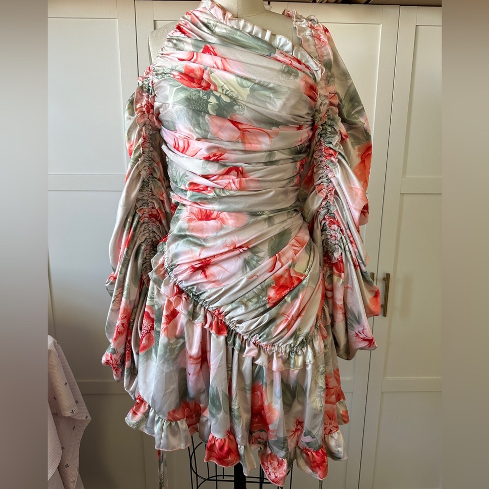 Donnèe Par Dieu Floral Long Sleeve Dress